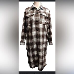 Wool Blend Long Jacket sz L